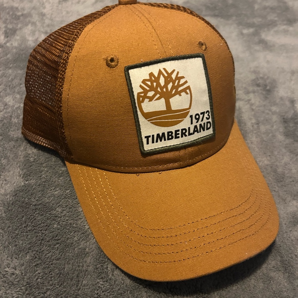 Timberland Tan Logo Patch Cap
